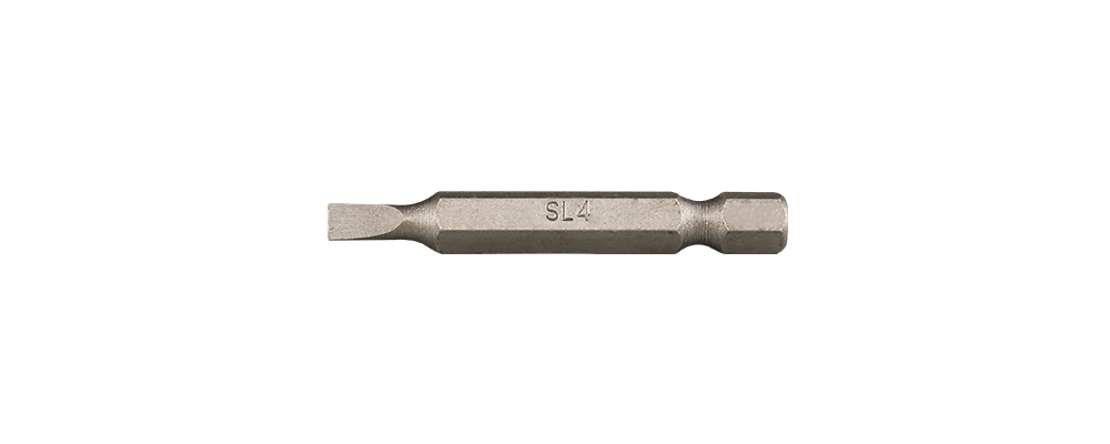 Slotted screwdriver head
