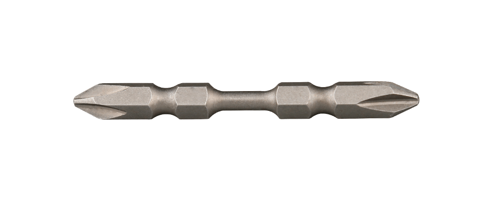 Double section screwdriver head (stripe flat groove)